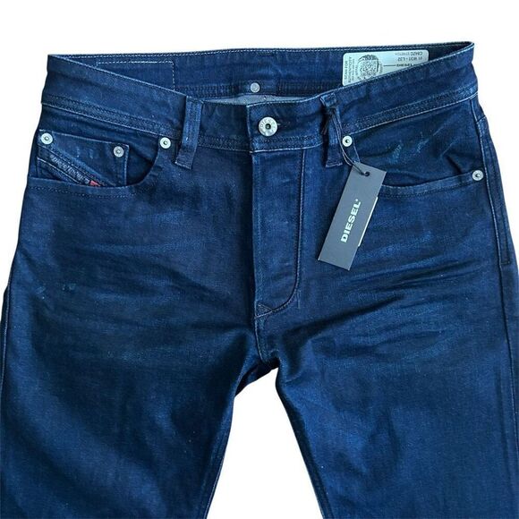 DIESEL Larkee Dark Blue Jeans  NWT Trousers 31 32 - Picture 3 of 7